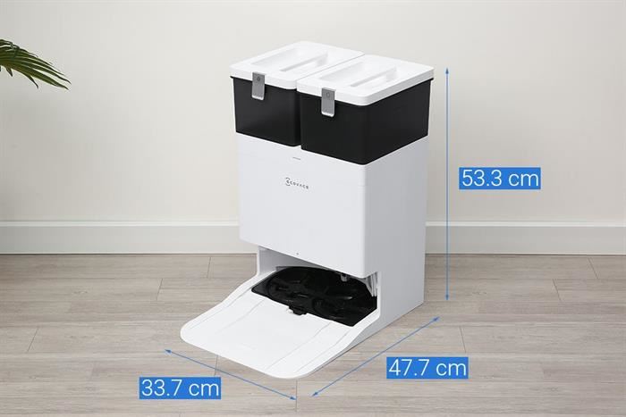 Robot hút bụi lau nhà Ecovacs Deebot T50 Pro Omni - Trắng/Đen